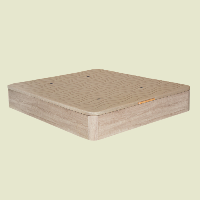 Canapé abatible madera 3D altura 32 cm - Beige - 135x190 cm CHEP